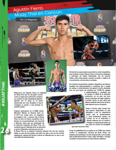 Agustín Fierro Muay Thai en Cancún