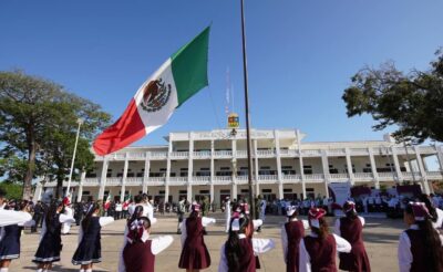 Evento del aniversario de la Bandera en Quintana Roo