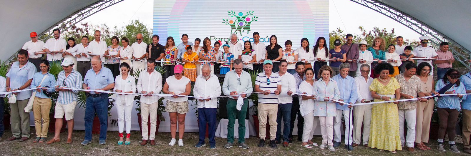 Mara Lezama inaugura la 1a etapa del Parque Cancún