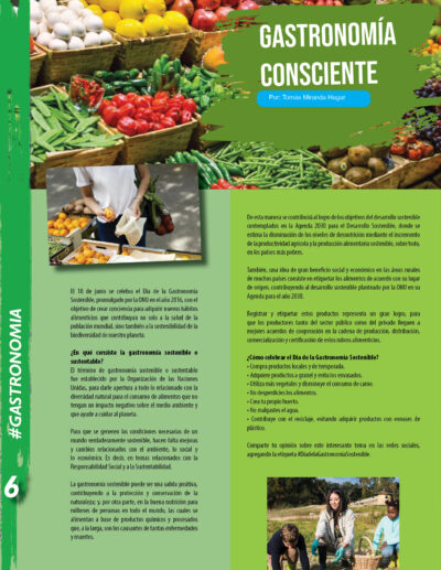 Gastronomía Sostenible  Agenda 2030 sostenible