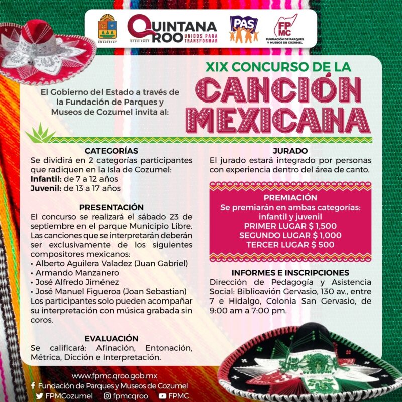 Convocan al Concurso de la Canción Mexicana