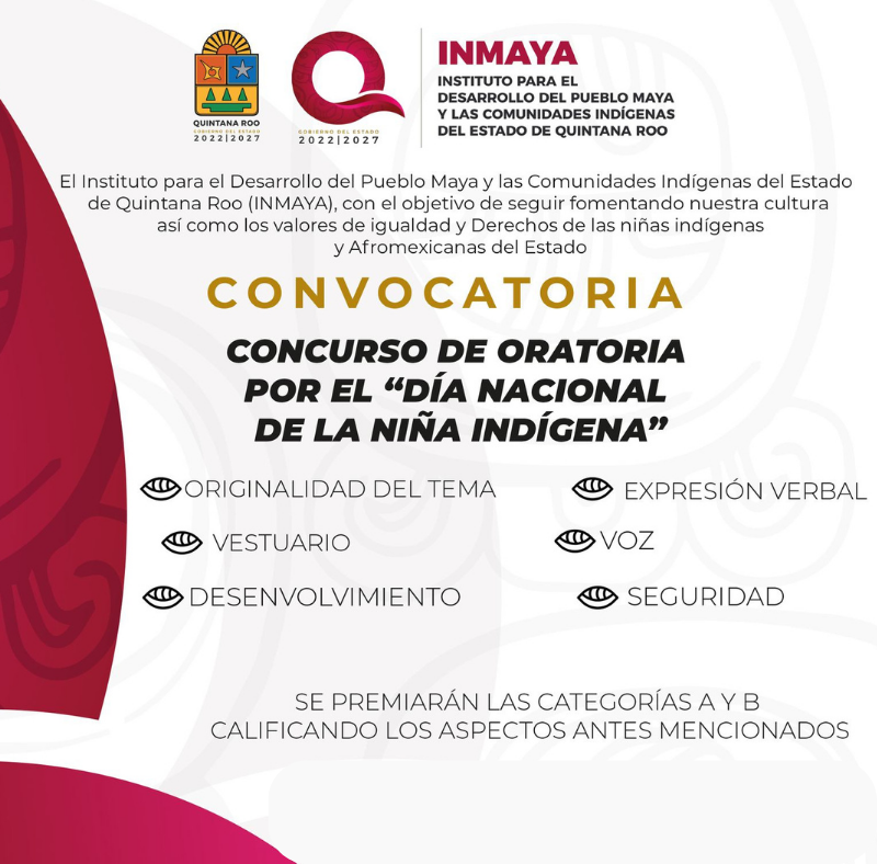 Concurso de Oratoria sobre el Día Nacional de la Niña Indígena