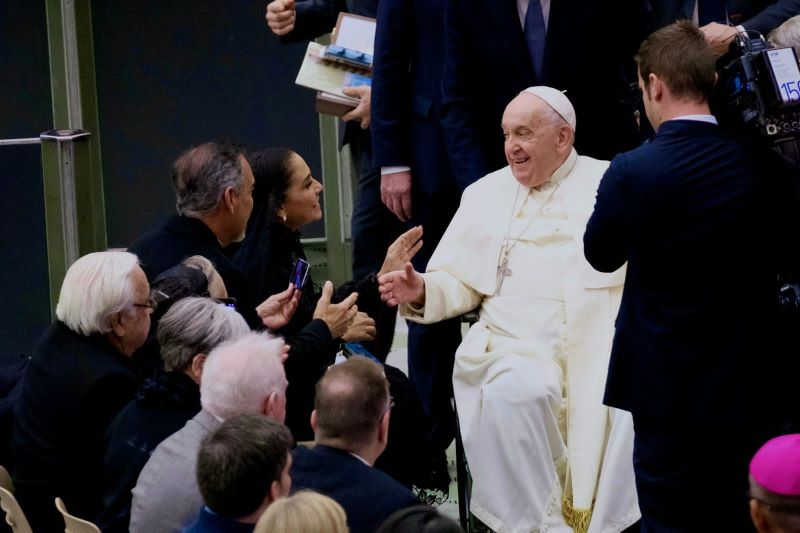 El Papa Francisco recibe en audiencia a Mara Lezama