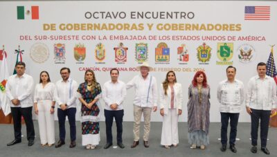 Las Gobernadoras y Gobernadores del Sur-Sureste de México y la Embajada de Estados Unidos firmaron el Memorándum de Entendimiento para impulsar el crecimiento