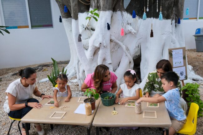 Inauguran el CAI Bo’oy Ché en Cancún para hijos de trabajadores del turismo, con apoyo de Mara Lezama y Verónica Lezama presidenta del DIF 