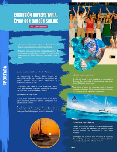 EXCURSIÓN UNIVERSITARIA ÉPICA CON CANCUN SAILING