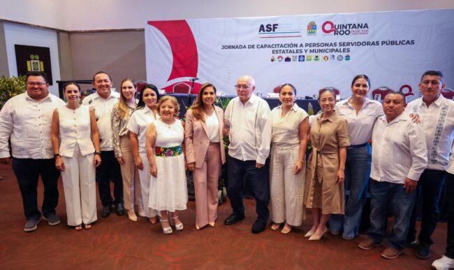 Mara Lezama lidera la Jornada de Capacitación a Personas Servidoras Públicas Estatales y Municipales en Quintana Roo con apoyo de la ASF.
