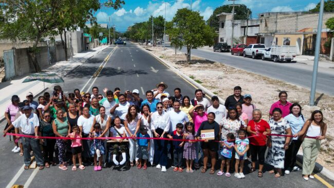 Entregan obras de urbanización en las colonias Tierra y Libertad 1 y 2 de Cancún. Mara Lezama y Ana Paty Peralta transforman la zona con justicia social y bienestar para miles de familias.