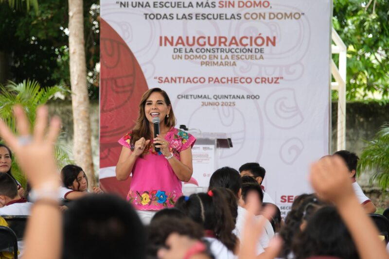 La primaria Santiago Pacheco Cruz, tiene nuevo domo escolar La primaria Santiago Pacheco Cruz, tiene nuevo domo escolar