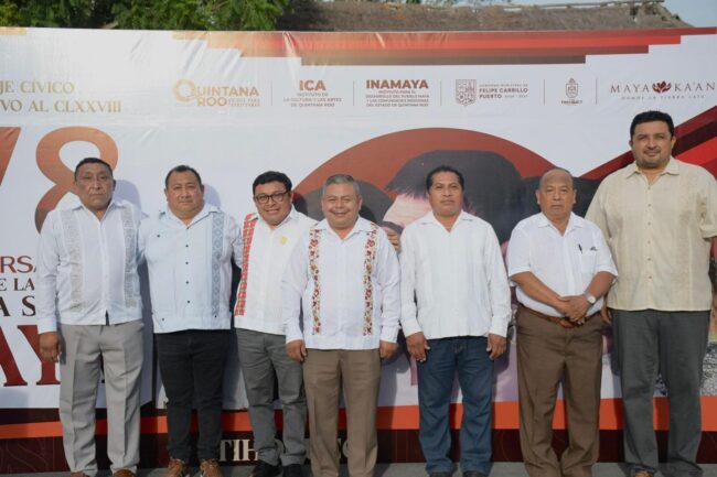 Conmemoran el 178 aniversario de la Guerra Social Maya. INMAYA lidera homenaje que honra la historia y lucha del pueblo maya en Quintana Roo.