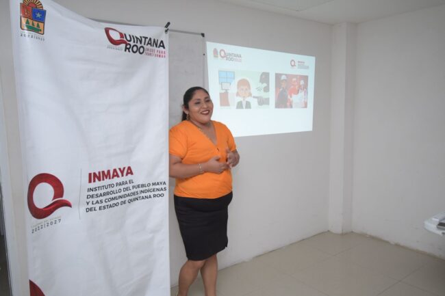 Plática a colaboradores del INMAYA en el marco del Día Naranja.