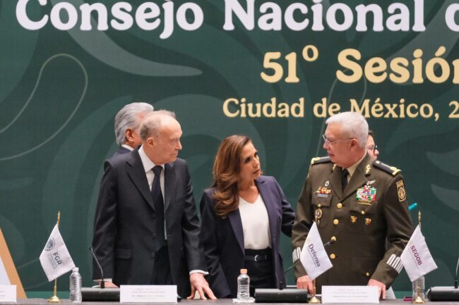 Mara Lezama en Sesión Ordinaria del Consejo Nacional de Seguridad Ciudadana recibe apoyo federal