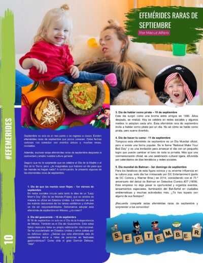 Efemérides raras de septiembre