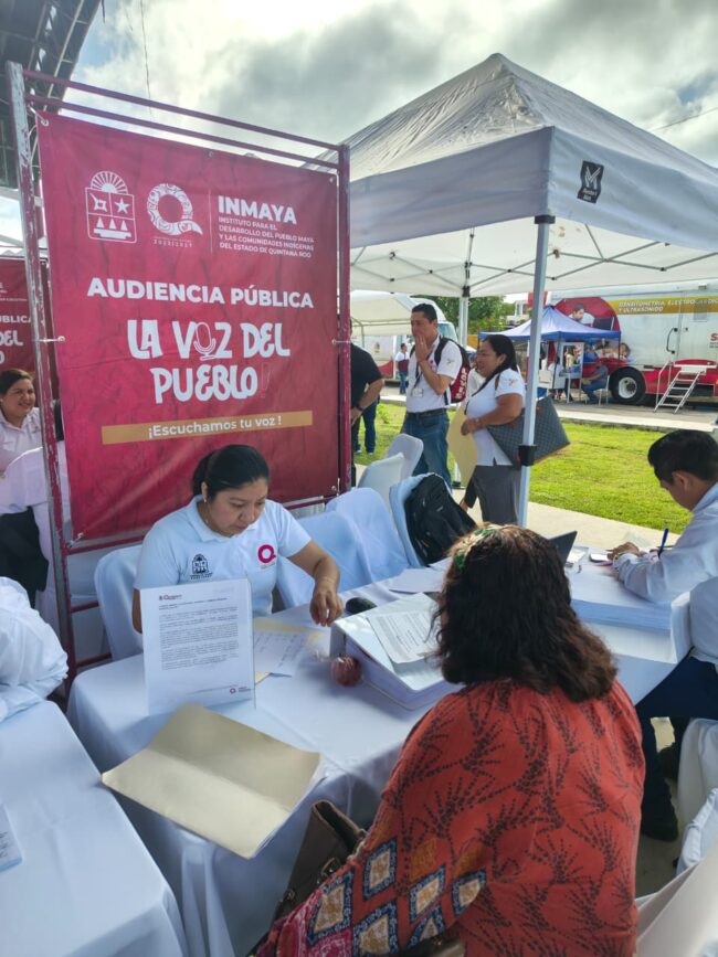La audiencia pública en Huay-Pix impulsa el diálogo entre comunidades mayas y el gobierno de Quintana Roo.