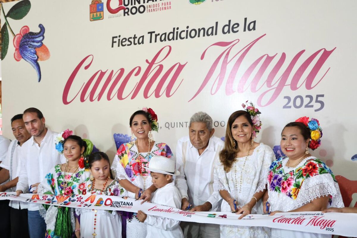 Mara Lezama celebra la Fiesta de la Cancha Maya en Tulum Mara Lezama celebra la Fiesta de la Cancha Maya en Tulum