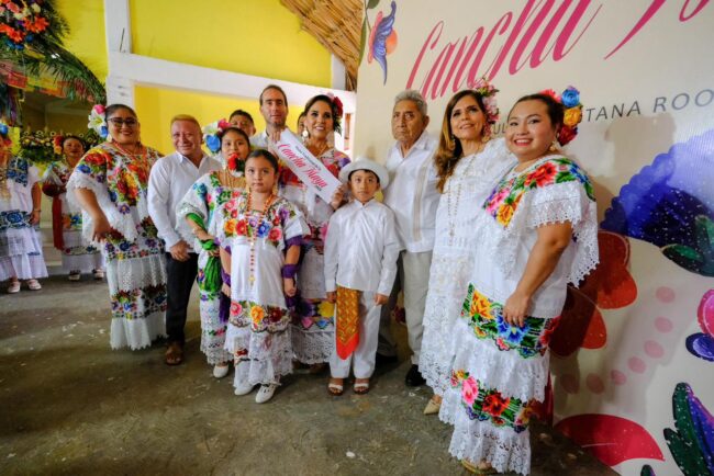 Mara Lezama celebra la Fiesta de la Cancha Maya de Tulum acompañada por autoridades y el INMAYA, fortaleciendo la cultura viva del pueblo maya 