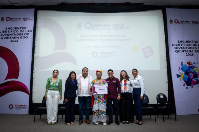 Premiación y clausura del Encuentro Científico de las Juventudes del COQHCYT destacó proyectos de investigación innovadores en Quintana Roo.