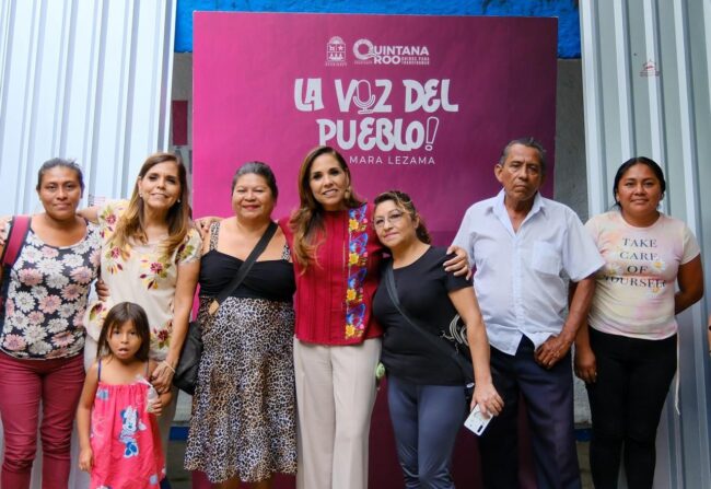 Mara Lezama impulsa la igualdad con la entrega de apoyos como triciclos, láminas de zinc y silla de ruedas en Quintana Roo.