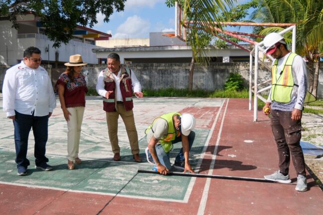 Mara Lezama anuncia 15 domos para escuelas de Cozumel y fortalece la infraestructura educativa con inversión transparente y enfoque social.