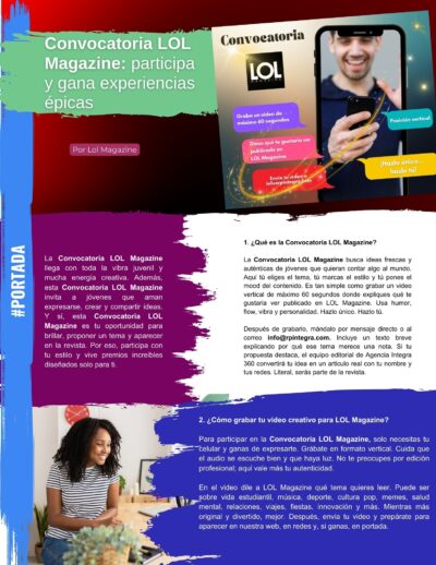 Convocatoria LOL Magazine: participa y gana experiencias épicas
