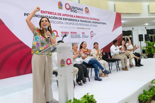 El programa Potencialización de Esfuerzos impulsa juventudes con apoyos económicos con el liderazgo de Mara Lezama en Quintana Roo.