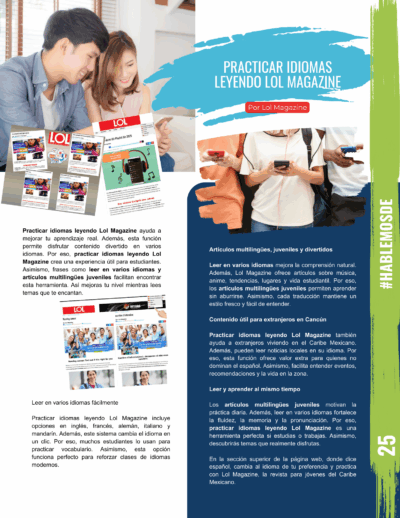 Practicar idiomas leyendo Lol Magazine