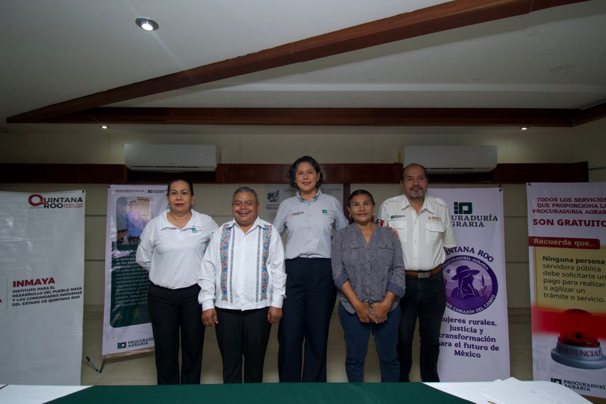 Anuncian firma de convenio INMAYA y la Procuraduría Agraria