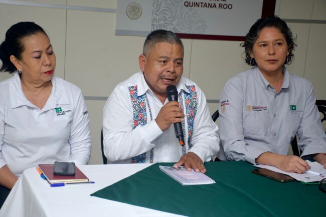 Avanza la firma del Convenio entre el INMAYA y la Procuraduría Agraria anunciada en rueda de prensa para fortalecer derechos indígenas.
