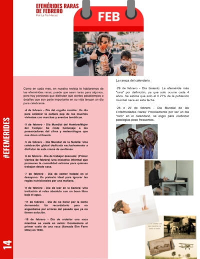 Efemérides raras de febrero
