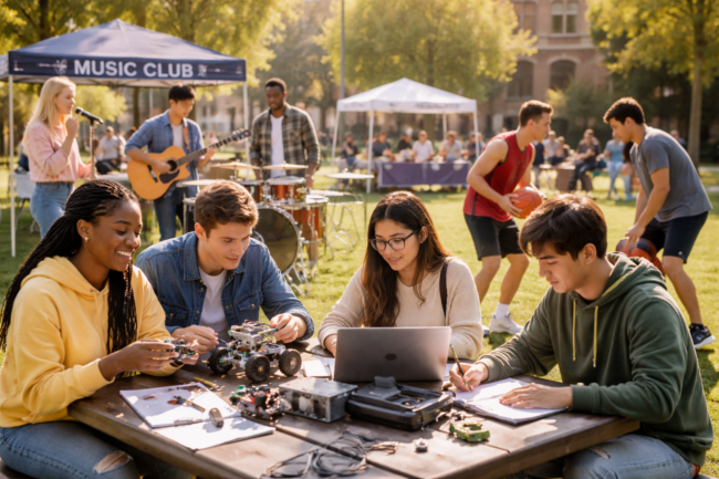 Cómo aprovechar las actividades extraescolares en la universidad para mejorar tu currículo y conseguir recomendaciones laborales.