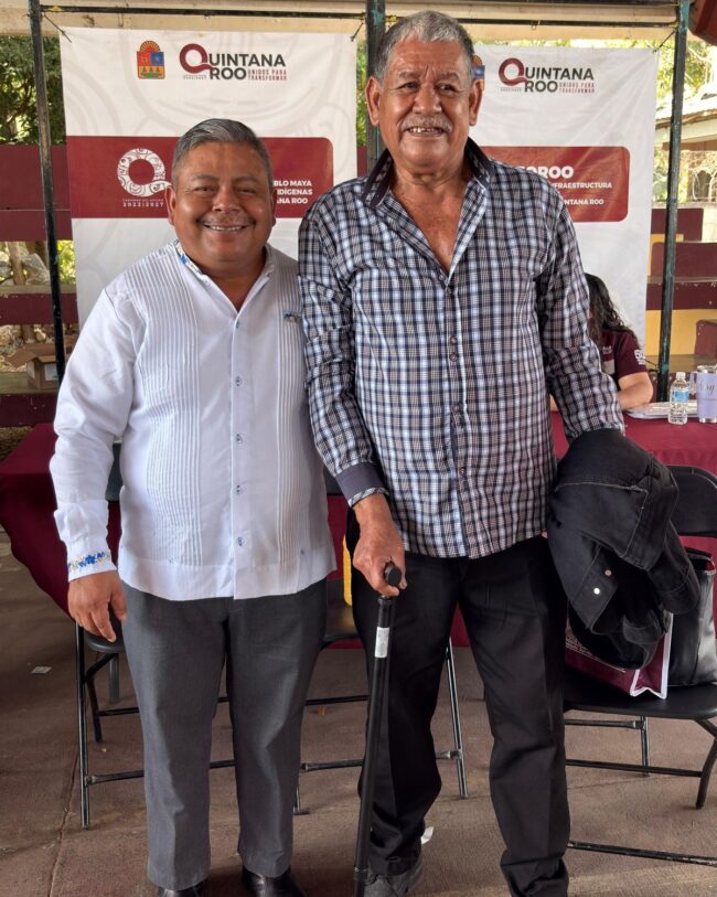Apoyo de movilidad a adultos mayores con INMAYA en la Caravana del Bienestar fortaleciendo la inclusión social en Quintana Roo.