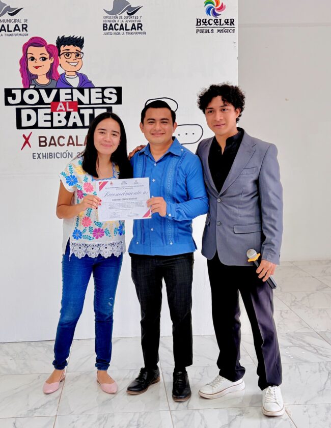 Encuentro Jóvenes al Debate x Bacalar impulsa liderazgo juvenil con INMAYA y Coordinación de Juventud en Quintana Roo.