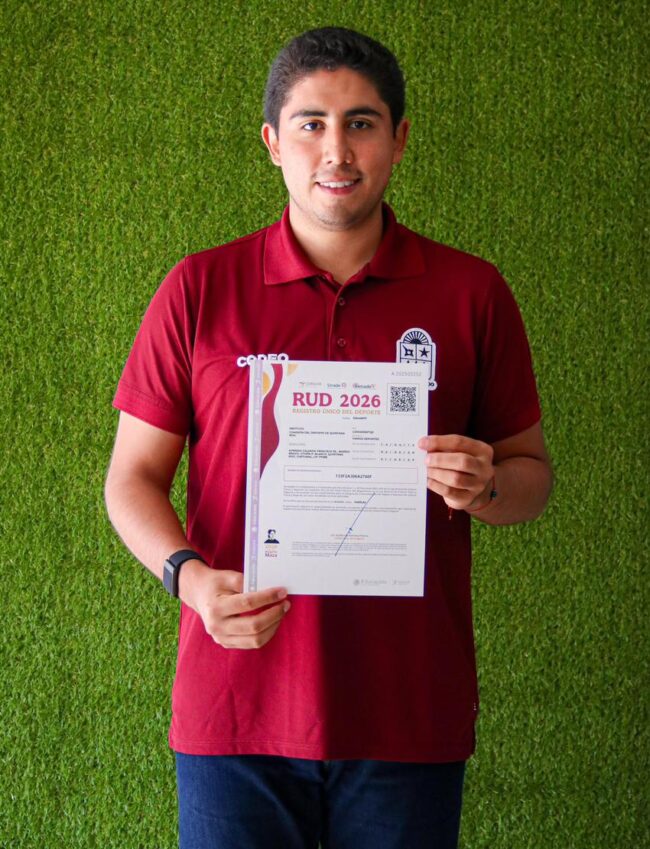 Recibe CONADE RUD 2026 de parte de CONADE, impulsando el deporte y nuevas oportunidades para atletas en Quintana Roo.