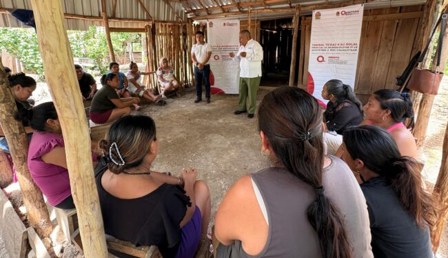El INMAYA realiza una platica sobre el artículo 2° constitucional para los derechos de los pueblos indígenas en Cancepchén.