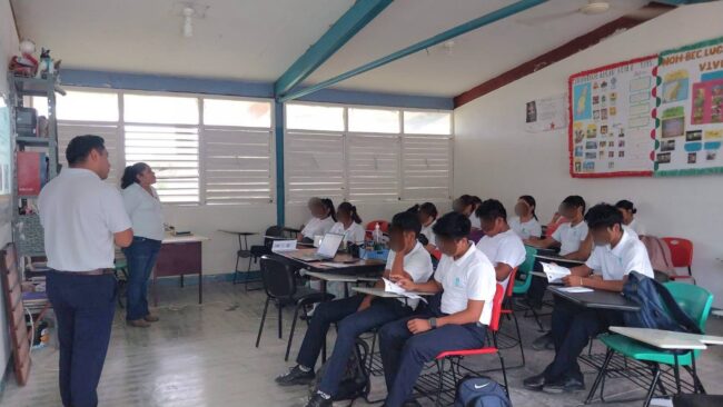 INMAYA imparte charla sobre violencia en el noviazgo a jóvenes estudiantes de Noh Bec Quintana Roo