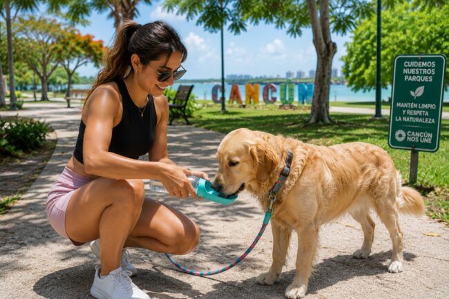 Responsabilidades al salir con mascotas en Cancún. lugares pet friendly en Cancún parques mascotas