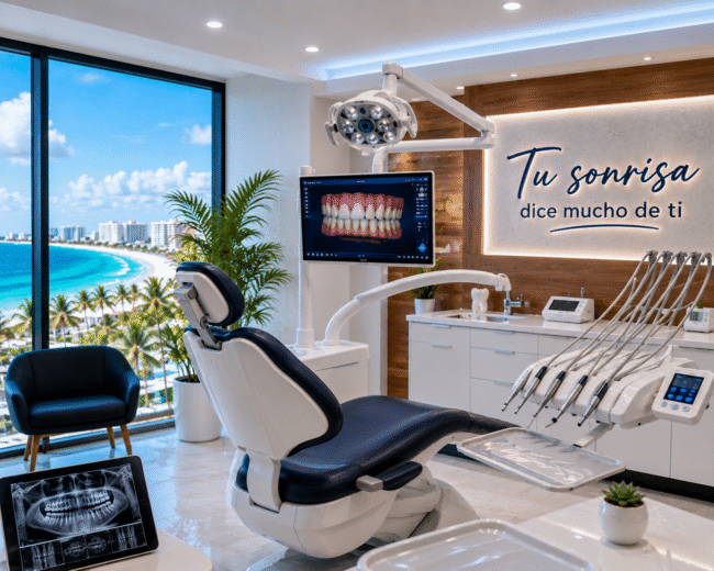 clínica dental moderna en Cancún