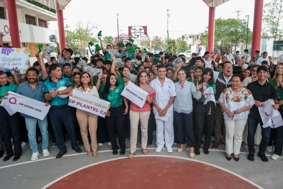 Domo en Conalep Cancún III beneficia a casi mil estudiantes Domo en Conalep Cancún III beneficia a casi mil estudiantes