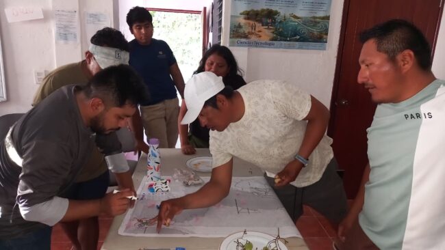 2do Taller de Diagnóstico Participativo de Turismo en la Reserva Estatal Santuario del Manatí Bahía realizado en Xcalak por IBANQROO y Sian Ka’an.