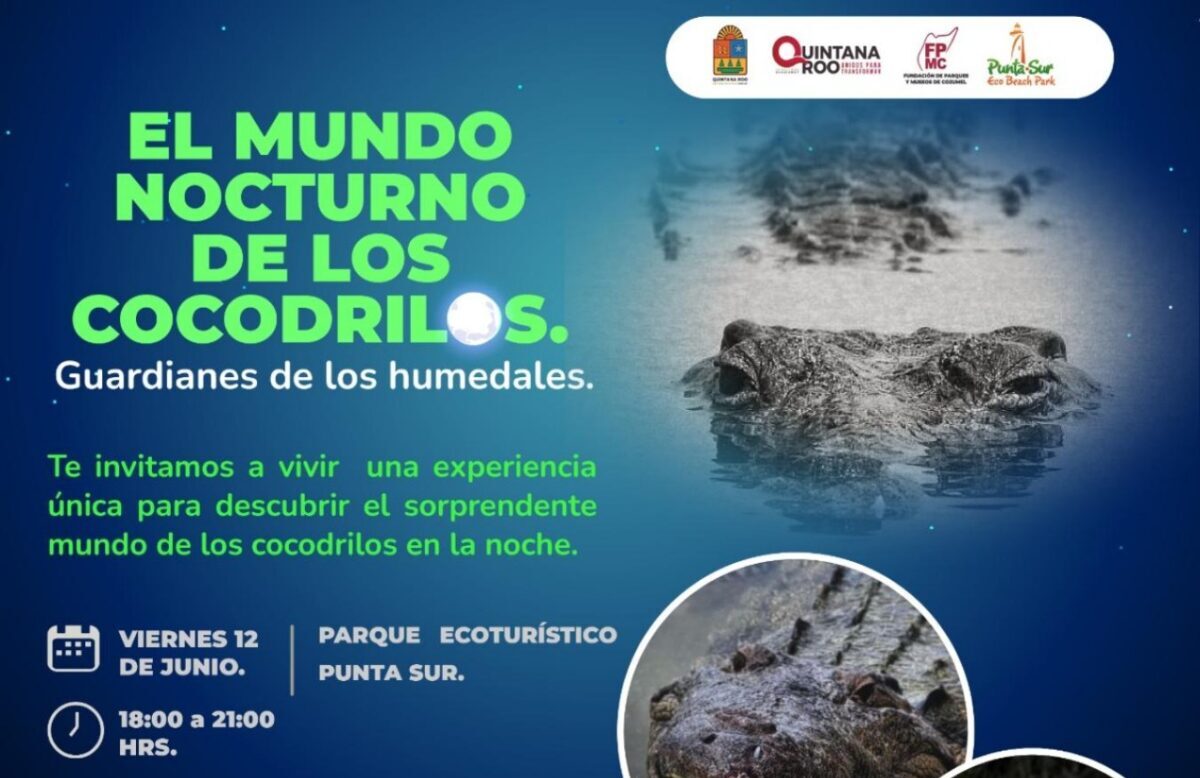 FPMC invita a vivir el fascinante mundo nocturno de los cocodrilos