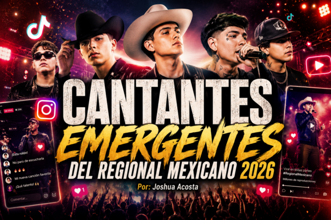 Cantantes emergentes del Regional Mexicano 2026