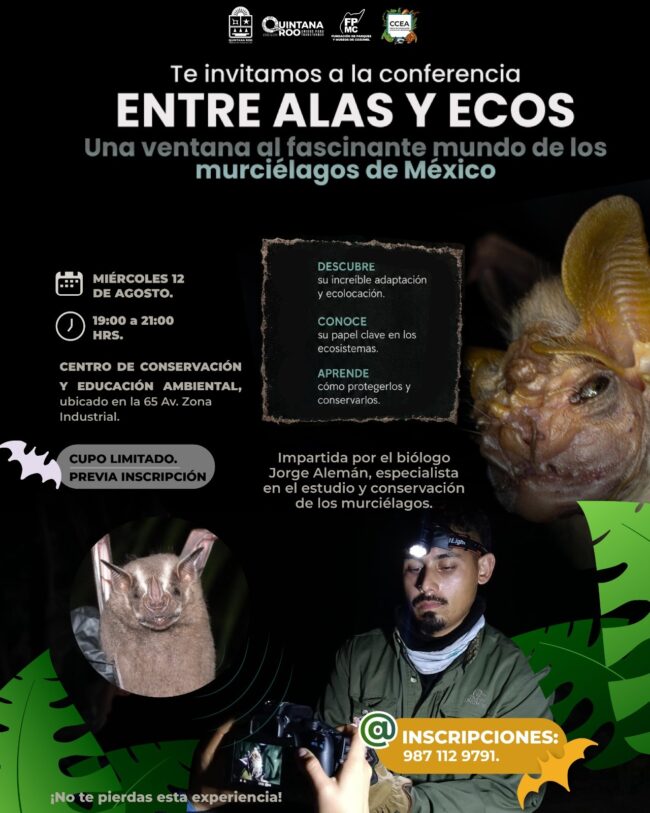 FPMC invita a descubrir secretos de los murciélagos