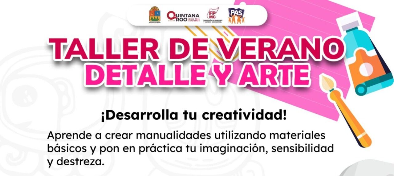 Taller gratuito arte Cozumel para todos hoy
