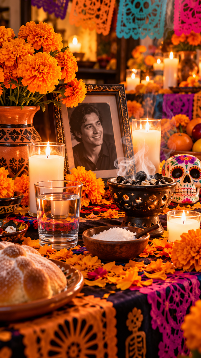 Elementos del altar de muertos y su significado