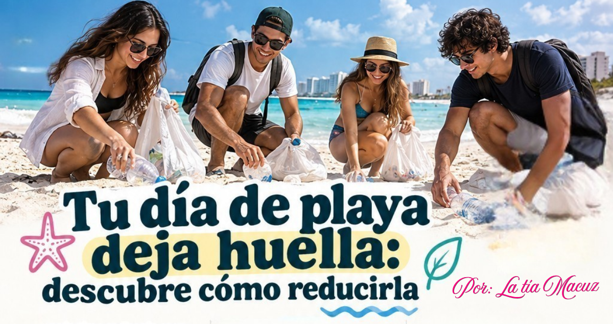 Tu día de playa también deja huella: descubre cómo reducirla Tu día de playa también deja huella: descubre cómo reducirla